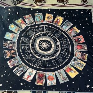 New Astrological Zodiac Wall Tapestry in Black